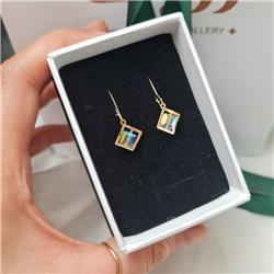 Swarovski-gold-earrings