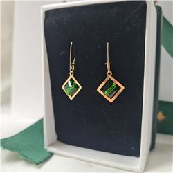 Swarovski-gold-earrings