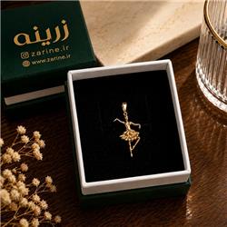 Ballerina-gold-pendant