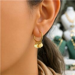 Gold-dangle-earrings