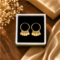Gold-dangle-earrings
