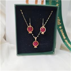 Pomegranate-gold-set