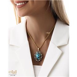 Royal-gold-and-turquoise-pendant