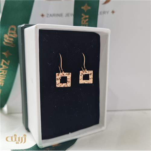 گوشواره طلا عصایی چکش خور 