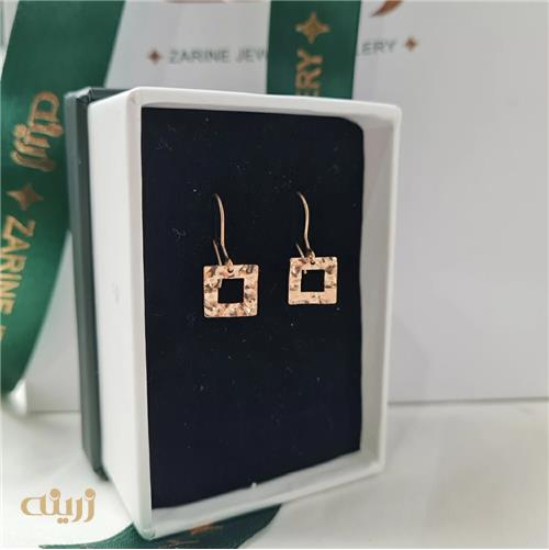 گوشواره طلا عصایی چکش خور 