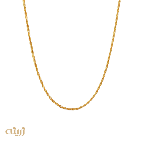 گردنبند طلا طنابی ظریف