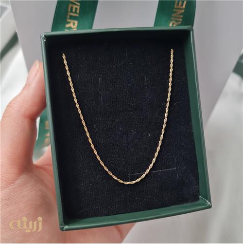 گردنبند طلا طنابی ظریف