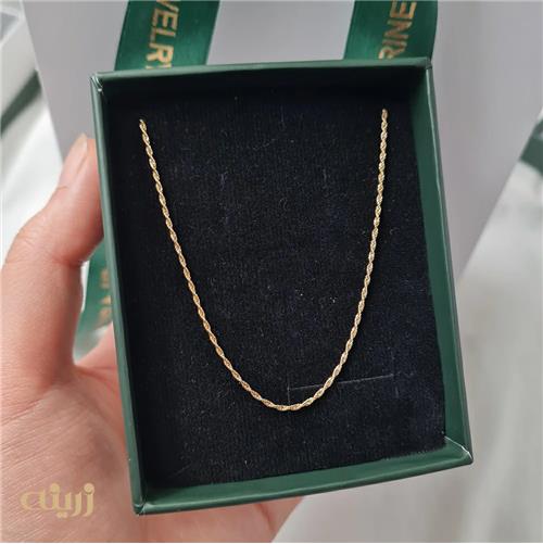 گردنبند طلا طنابی ظریف