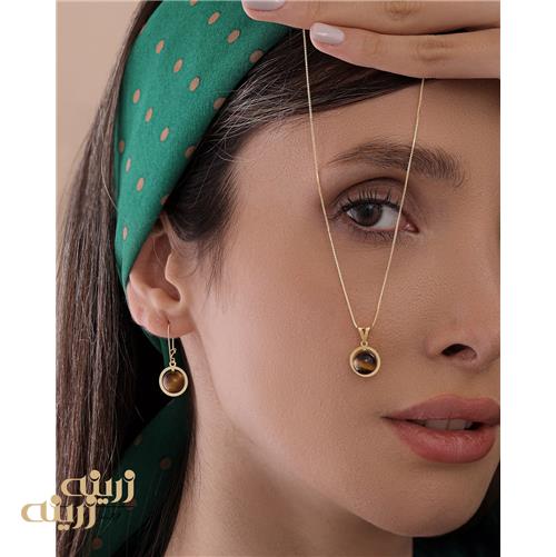 گوشواره طلا عصایی چشم ببر کادویی