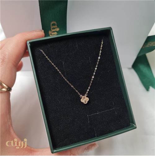 گردنبند طلا ونکلیف تراش خیلی سبک لوکس