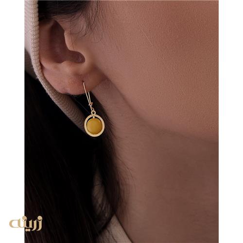 گوشواره طلا جید زرد کادویی
