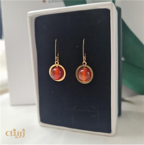 گوشواره طلا عقیق کادویی
