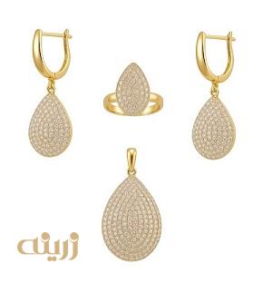 نیم ست طلا تراش آوا اشکی 