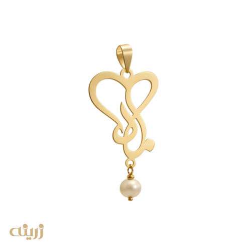 آویز طلا مادر با مروارید سبک