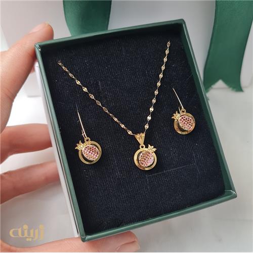 نیم ست انار یاقوتی یلدایی کادویی