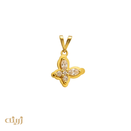 آویز طلا شاپرک کادویی