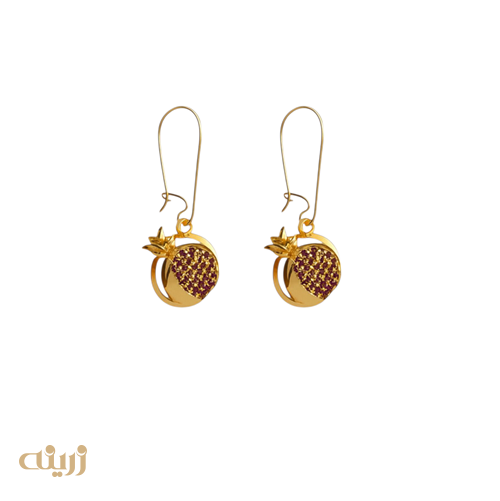 گوشواره انار یاقوتی یلدایی کادویی