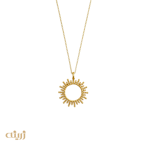 گردنبند طلا خورشید توپی