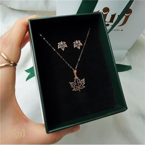 نیم ست برگ پاییزی سبک