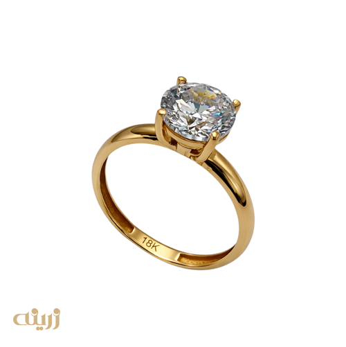 انگشتر تک نگین تراش برلیان