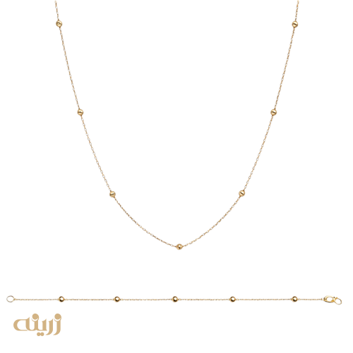 نیم ست طلا گوی البرنادو تراش