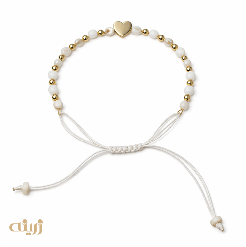 دستبند قلب وطرح صدفی کادویی