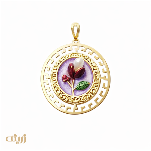 آویز طلا پینترستی رزین شده متوسط 