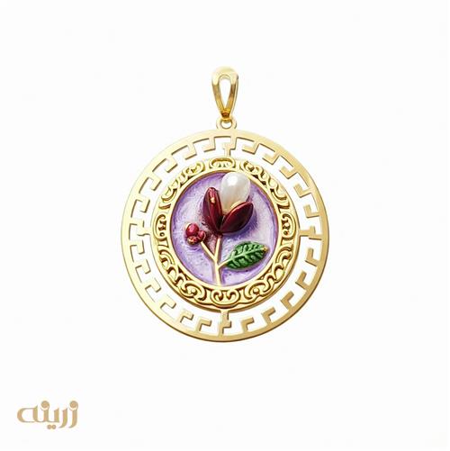 آویز طلا پینترستی رزین شده متوسط 