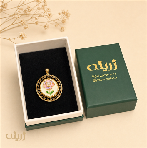 آویز طلا پینترستی رزین شده متوسط 