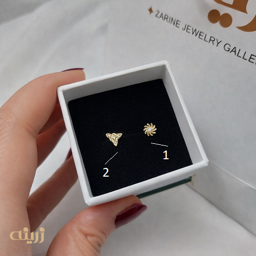 پیرسینگ بینی طلا قلاب دار 