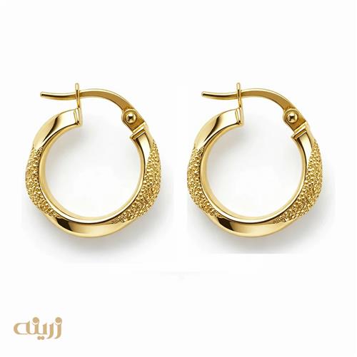 گوشواره طلا مدرن پیچی لوکس