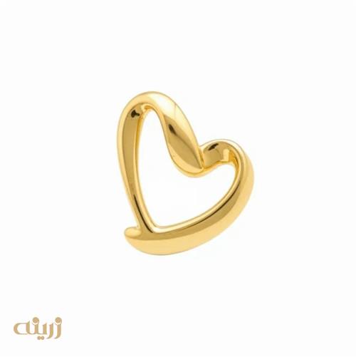 آویز طلا قلب حجیم شده