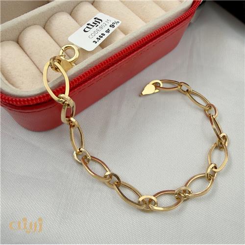 دستبند طلا هرمس لوزی - طرح 1