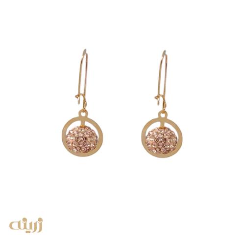 گوشواره طلا کریستالی کادوئی
