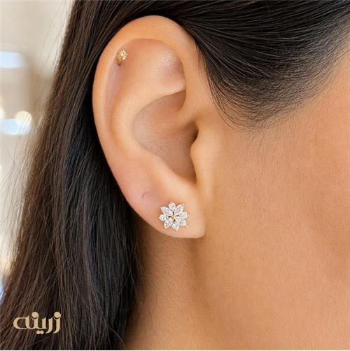 پرسینگ طلا طرح گل مارکیز 