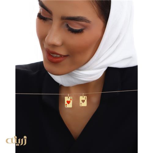 آویز طلا  آس دل