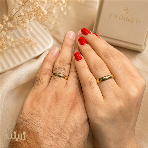 رینگ طلا ساده لایت ( حلقه ازدواج )