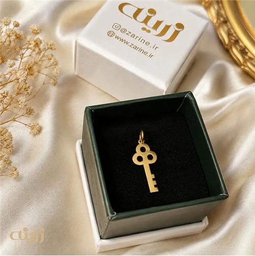 آویز طلا کلید 3 حلقه کد N0769