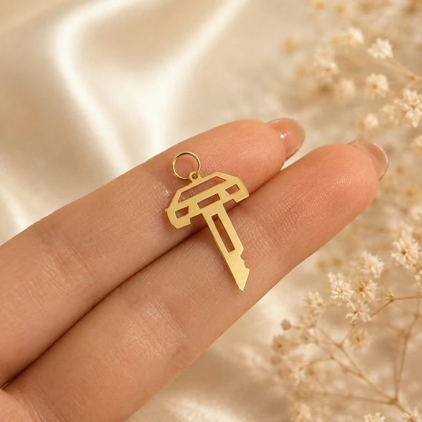 آویز طلا سوییچ ماشین کد N0773 
