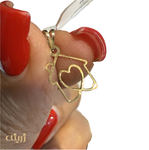 آویز طلا خونه سبک کد N0781
