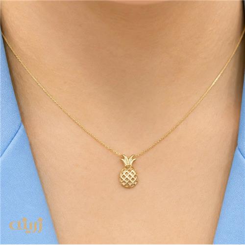 آویز طلا آناناس کد N0810