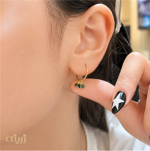 گوشواره طلا حلقه ای سبک مارکو کد E0179