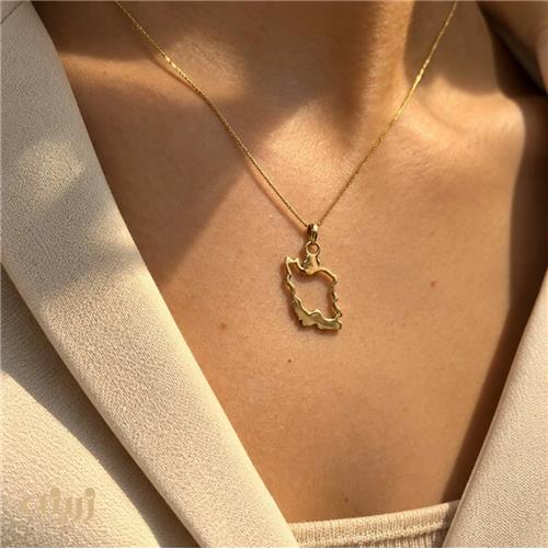 آویز طلا نقشه ایران کد N0862