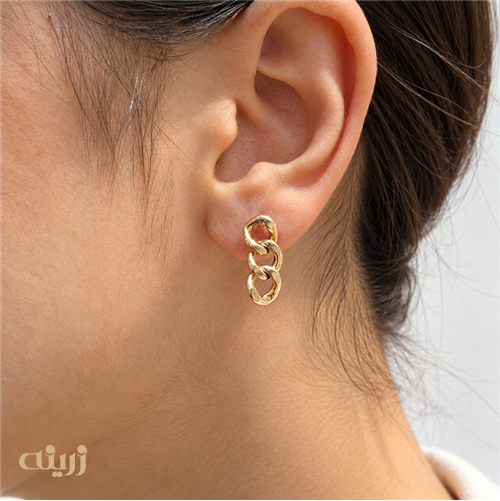 گوشواره طلا کارتیه میخی کد E0253