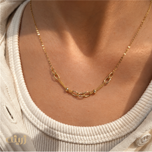 گردنبند طلا هرمس و گوی کد N0879
