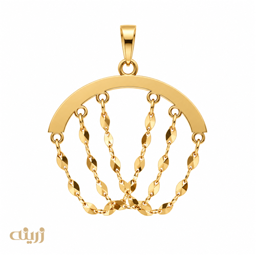 آویز طلا خلیجی طرح چتر سبک کد N0888