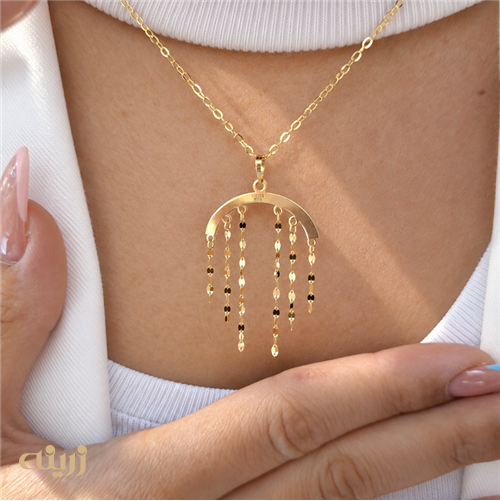 آویز طلا خلیجی طرح چتر سبک کد N0889