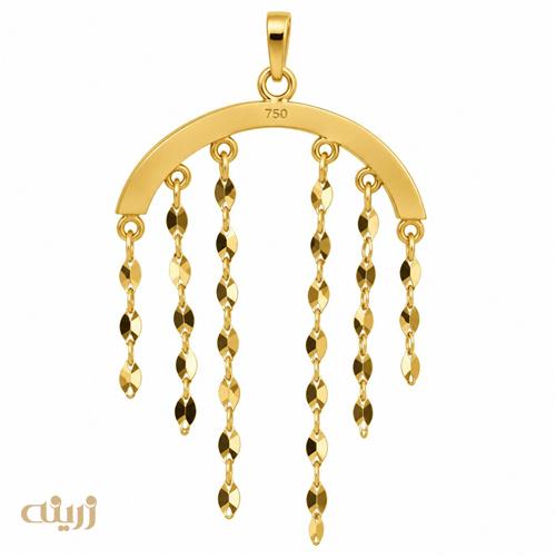 آویز طلا خلیجی طرح چتر سبک کد N0889