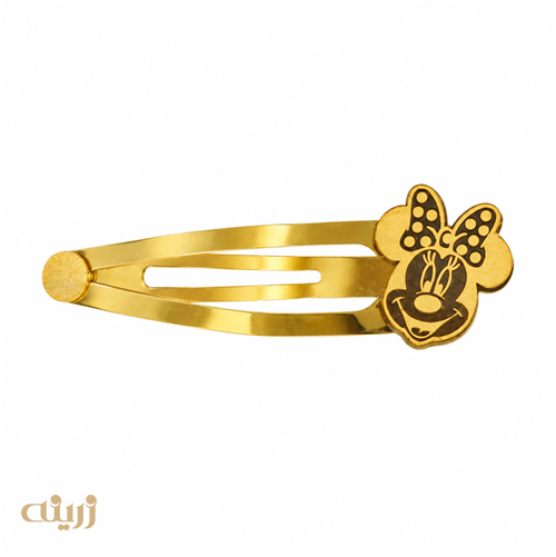 سنجاق سر طلا طرح میکی کد HA0026