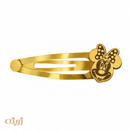 سنجاق سر طلا طرح میکی کد HA0026